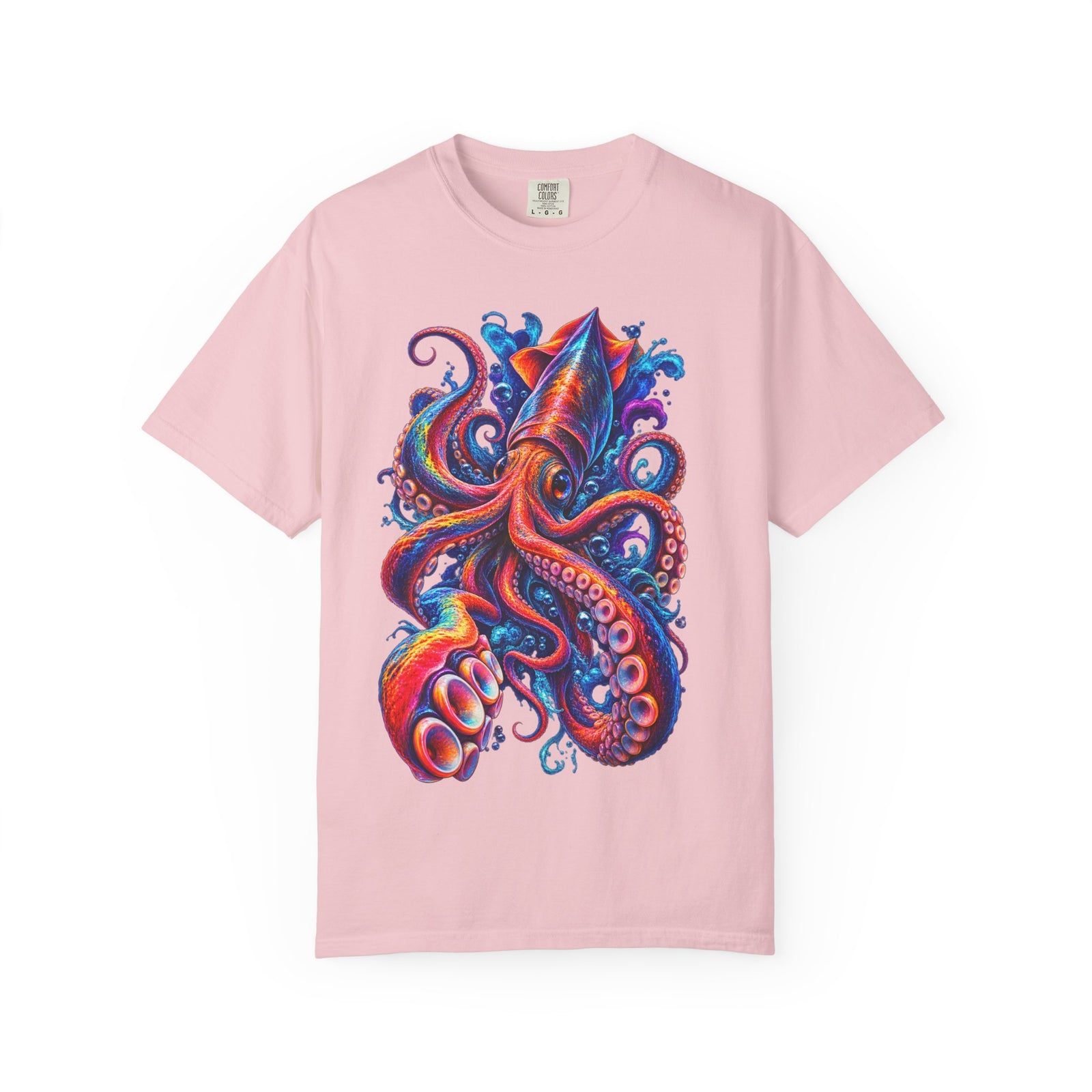 Squid Ink Art T-Shirt — Vibrant Octopus Graphic Tee