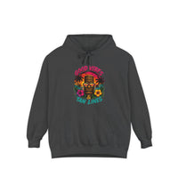 Good Vibes & Tan Lines Hoodie | Tropical Tiki Palm Flowers