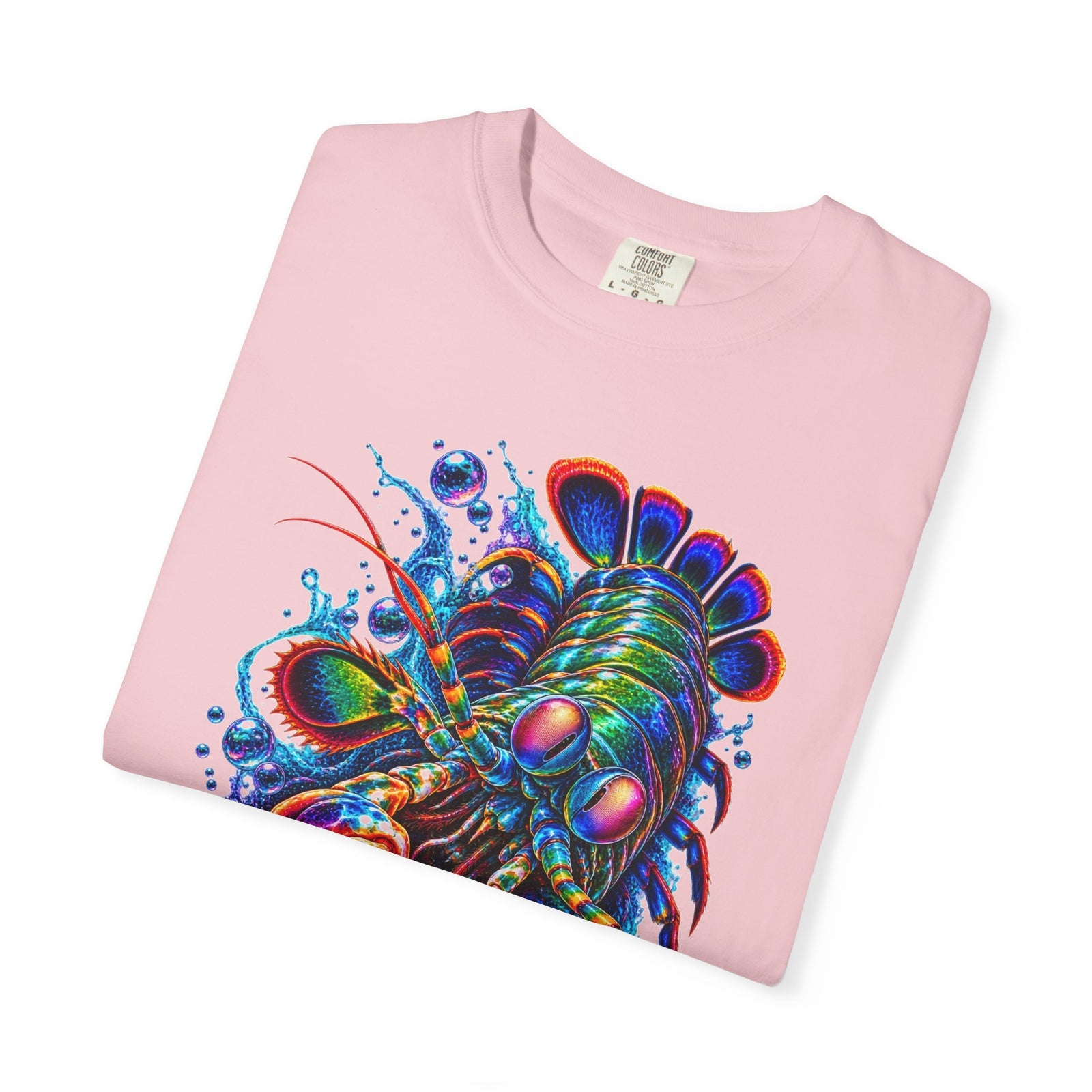 Psychedelic Lobster T-Shirt — Vibrant Neon Crustacean Graphic Tee