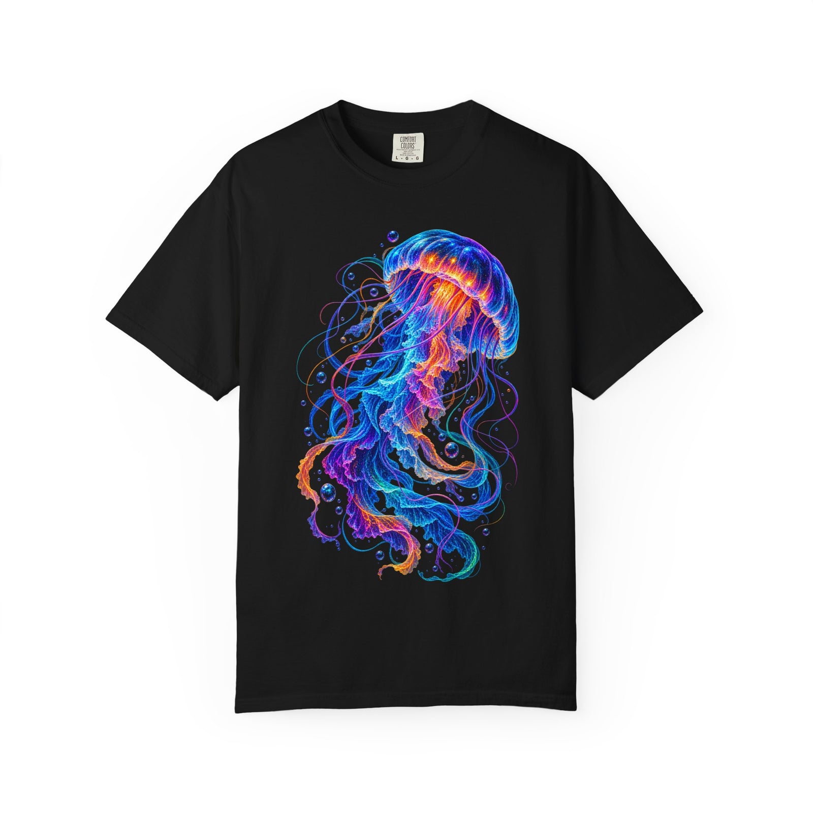Jellyfish Glow T-Shirt — Neon Ocean Art Graphic Tee