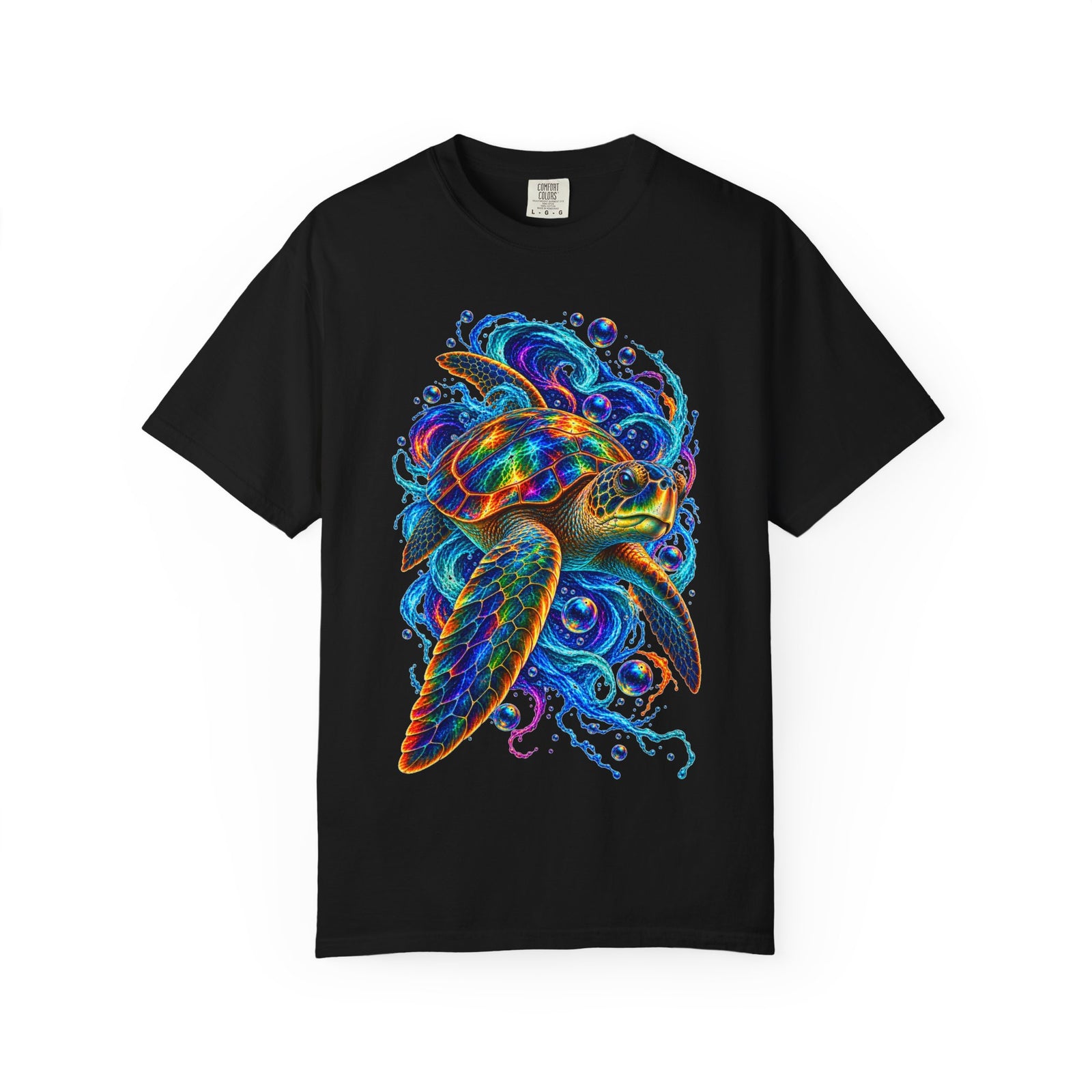 Sea Turtle Psychedelic Graphic T-Shirt